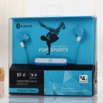 Wholesale HD Wireless Bluetooth Stereo Sports Headset BT8 (Blue)